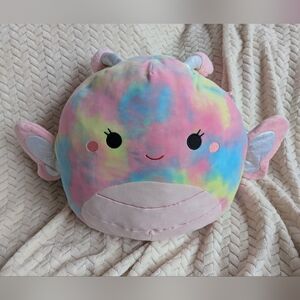 16" large Squishmallow wren the rainbow tie dye butterfly
